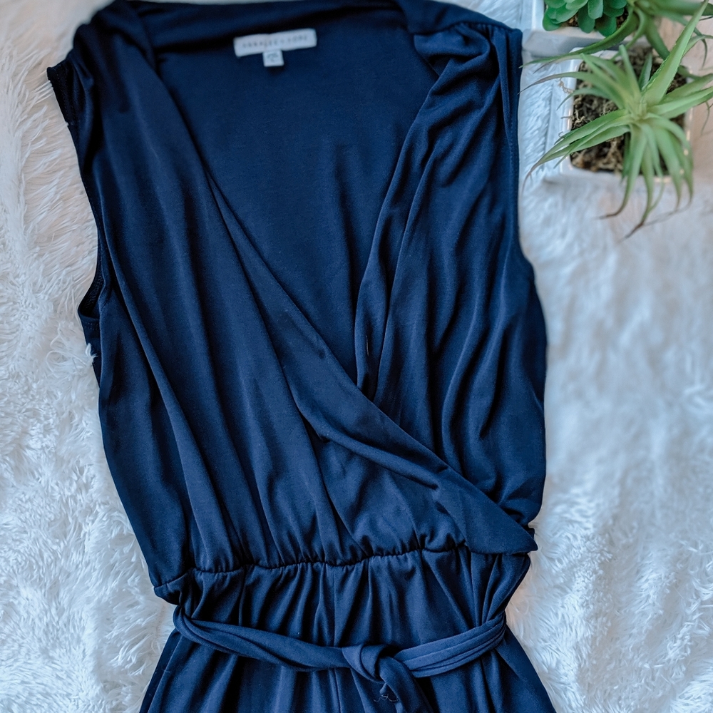 Flowy Navy Blue Romper